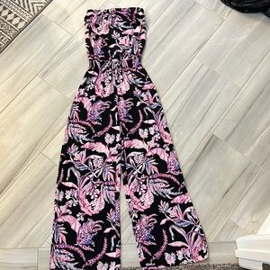 Lilly Pulitzer strapless jumpsuit